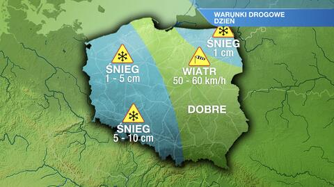 Warunki drogowe w czwartek 9.12