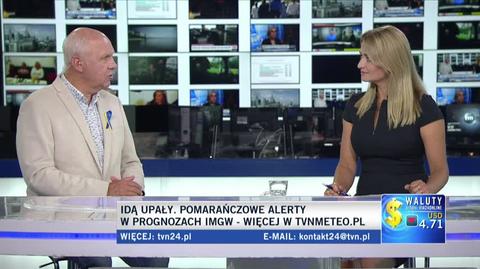 Tomasz Zubilewicz o upałach w ciagu najbliższych dni