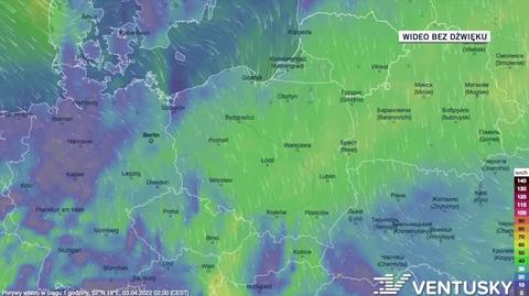 Prognoza porywów wiatru na kolejne dni