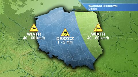 Warunki drogowe w środę 9.02