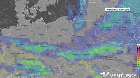 Prognozowane opady w ciągu kolejnych dni