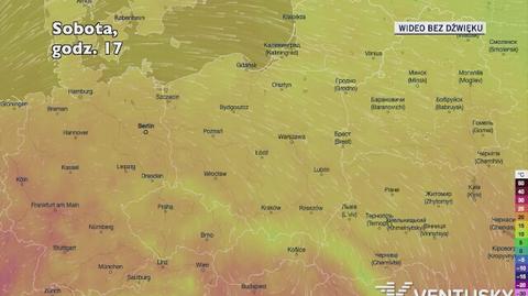 Prognozowana temperatura w najbliższych dniach (Ventusky.com)	| wideo bez dźwięku