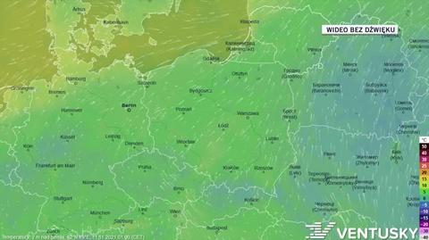 Prognozowana temperatura w ciągu kolejnych dni