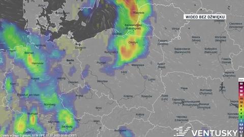 Prognoza opadów w dniach 01-05.07