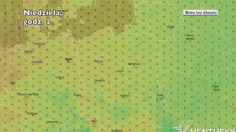 Prognozowana temperatura w następnych dniach