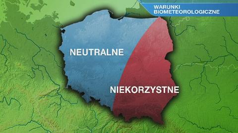 Warunki biometeorologiczne w piątek