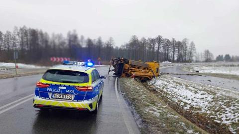 Trudne warunki drogowe w Białymstoku