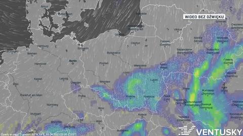 Prognozowane opady w kolejnych dniach