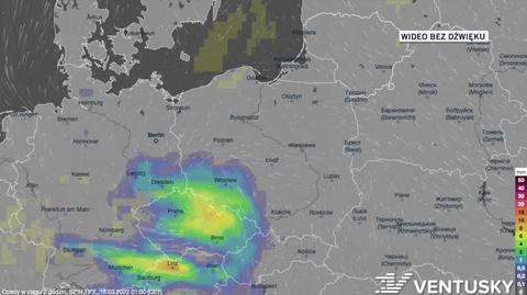 Prognozowane opady w dniach 16-20.03