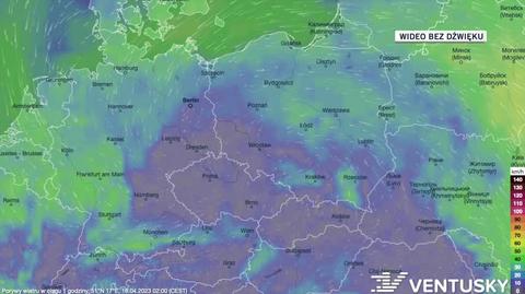 Prognoza porywów wiatru na kolejne dni