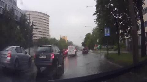 Ulewa nad Warszawa 27/04/2016