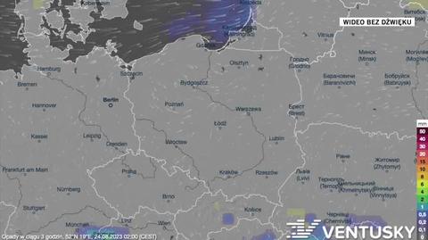 Prognozowane opady na kolejne dni