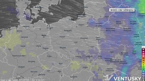 Prognozowane opady w ciągu kolejnych dni