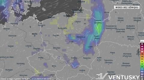 Prognozowane opady na kolejne dni