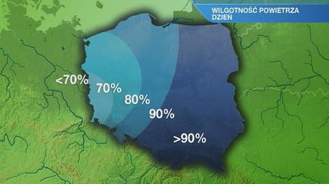 Warunki biometeorologiczne w piątek