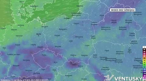 Prognoza temperatury w dniach 29.01-02.02