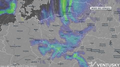 Prognozowane opady w kolejnych godzinach i dniach