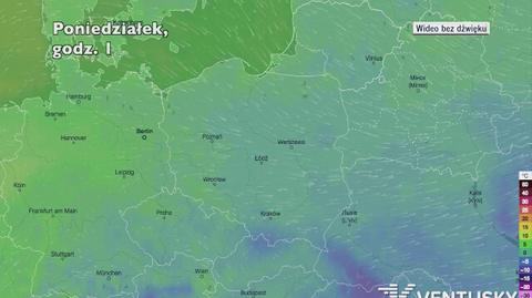 Temperatura w ciągu najbliższych pięciu dniu (Ventusky.com)