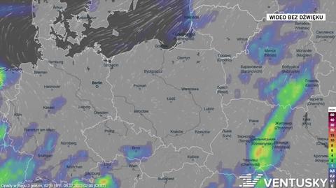 Prognoza opadów na kolejne dni