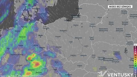 Prognozowane opady w najbliższych dniach