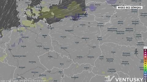 Prognoza opadów na 12-16.04