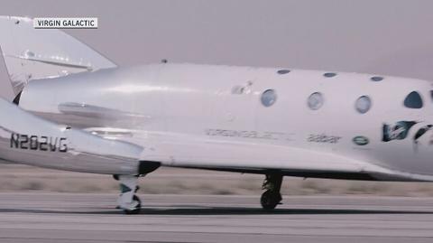 SpaceShipTwo odbył testowy lot w przestrzeń kosmiczną (materiał programu 24 Godziny)