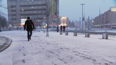 Biały poranek w Szczecinie