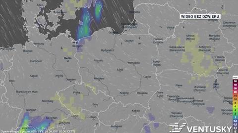 Prognozowane opady w dniach 29.09-03.10