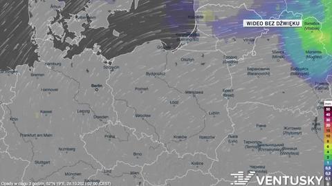 Prognozowane opady w ciągu kolejnych dni