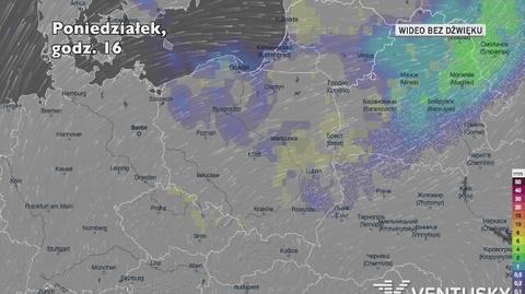 Prognozowane opady w najbliższych dniach