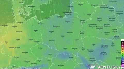 Prognozowana temperatura w kolejnych dniach