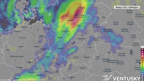 Prognozowane opady w kolejnych dniach