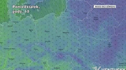 Temperatura w kolejnych dniach (Ventusky.com)