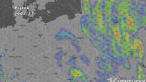 Opady w najbliższych dniach (Ventusky.com) | wideo bez dźwięku
