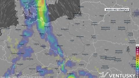 Prognozowane opady w ciągu kolejnych dni