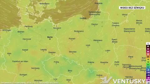 Prognozowana temperatura na kolejne dni