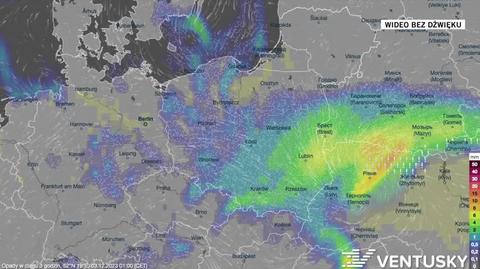 Prognozowane opady na kolejne dni