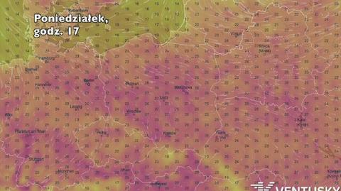 Prognoza temperatury w najbliższych dniach (Ventusky.com) | wideo bez dźwięku