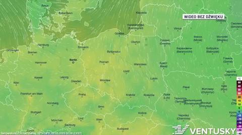 Prognozowana temperatura na kolejne dni