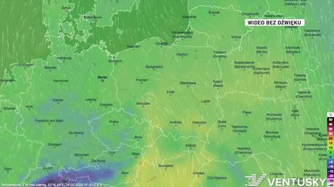 Prognozowana temperatura w dniach 24-28.02