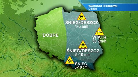 Warunki drogowe w czwartek 6.04