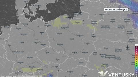 Prognoza opadów w dniach 02-06.03