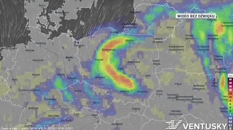 Prognozowane opady w ciągu kolejnych dni