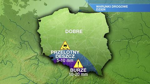Warunki drogowe w piątek