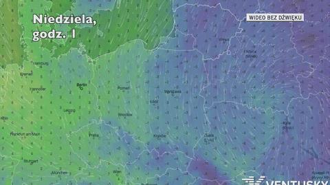 Temperatura w ciągu w kolejnych pięciu dni (Ventusky.com)