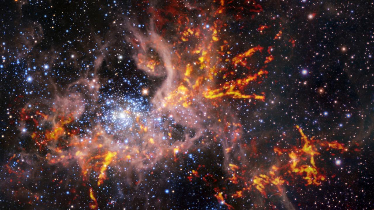 Tarantula în Marele Nor Magellanic.  Cercetătorii ESO au demonstrat imagini noi și foarte detaliate