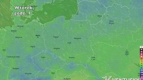 Temperatura w ciągu najbliższych pięciu dni (Ventusky.com) | wideo bez dźwięku