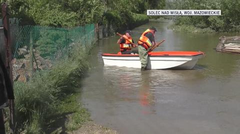 Wysoka woda w Solcu nad Wisłą