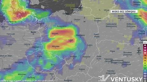 Prognozowane opady deszczu w kolejnych dniach