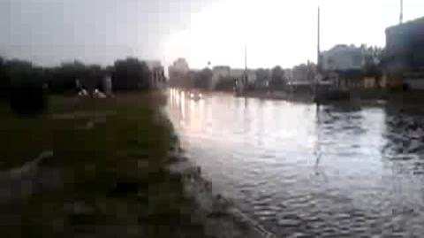 Gdańsk Przymorze zalana ulica